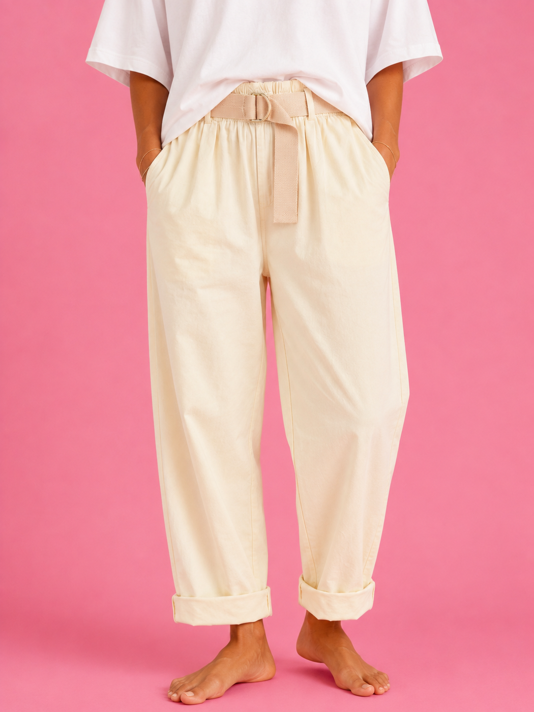 PANTALON FLAFY CREMA