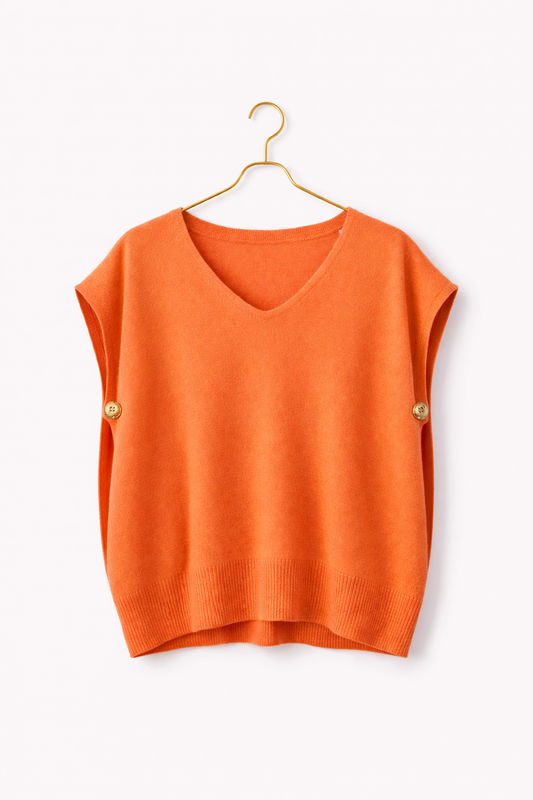 CHALECO PASTEL MELOCOTÓN