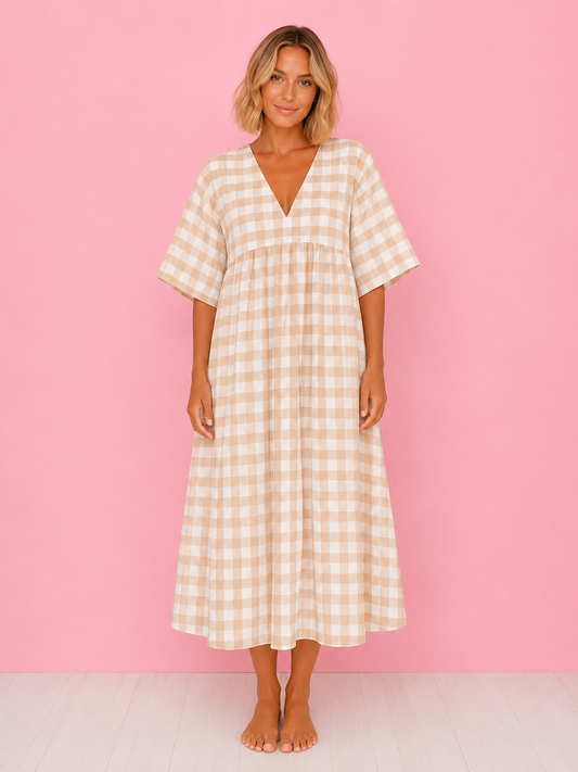 VESTIDO ALLEGRA BEIGE
