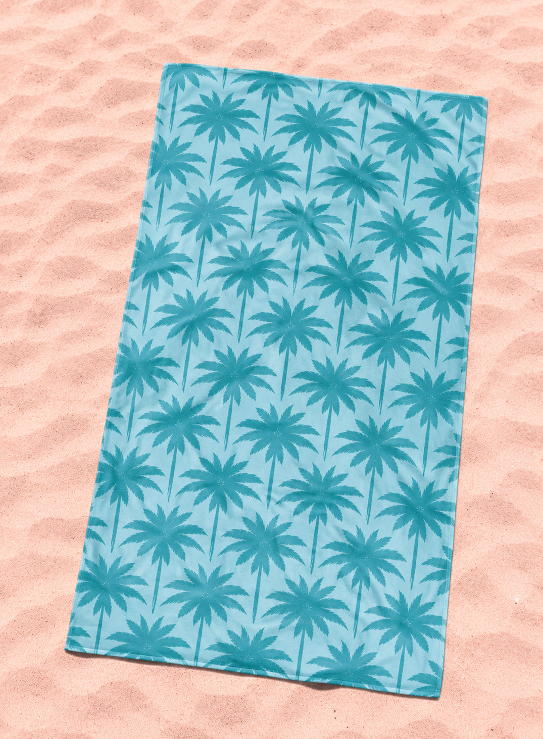 TOALLA DE PLAYA PALMERAS BLUE