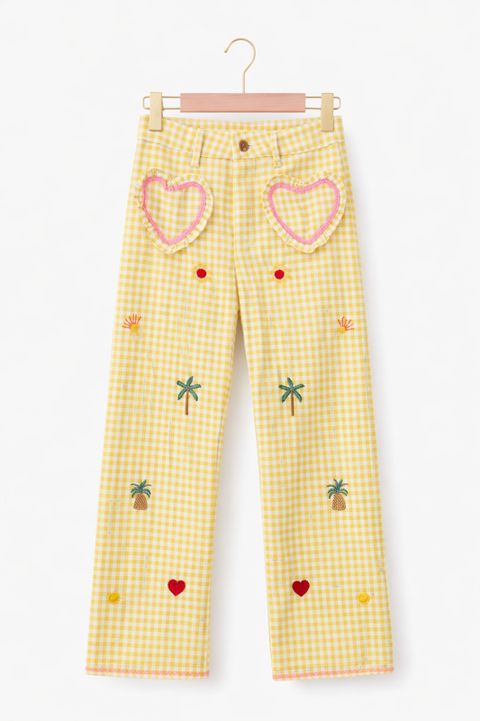 JEANS 055 VICHY YELLOW