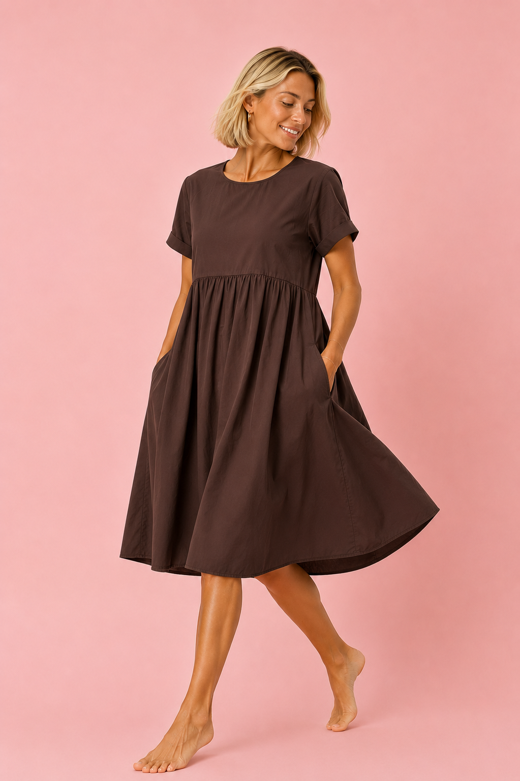 VESTIDO LEONOR CHOCOLATE
