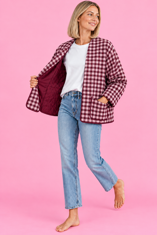 CHAQUETA BRUNA PINK BURGUNDY