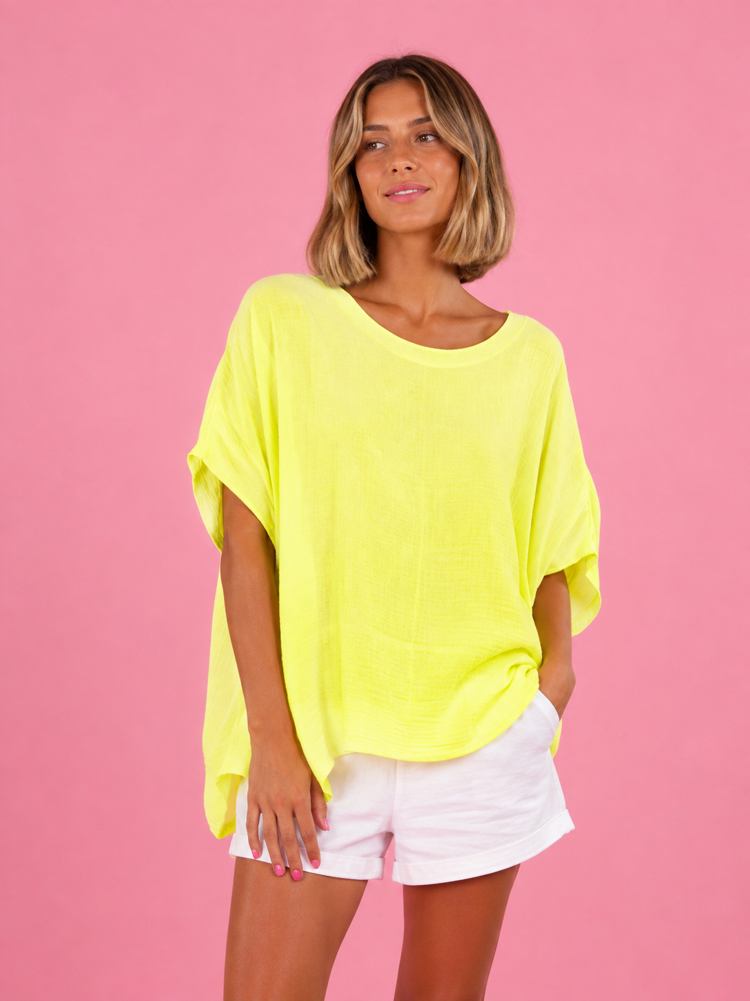 BLUSA BAMBULA AMARILLA FLÚOR