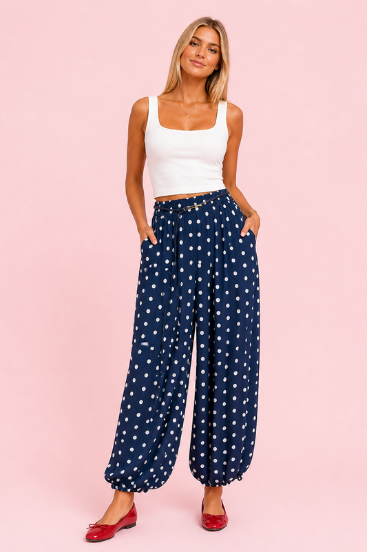 PANTALON LUNARES MARINO
