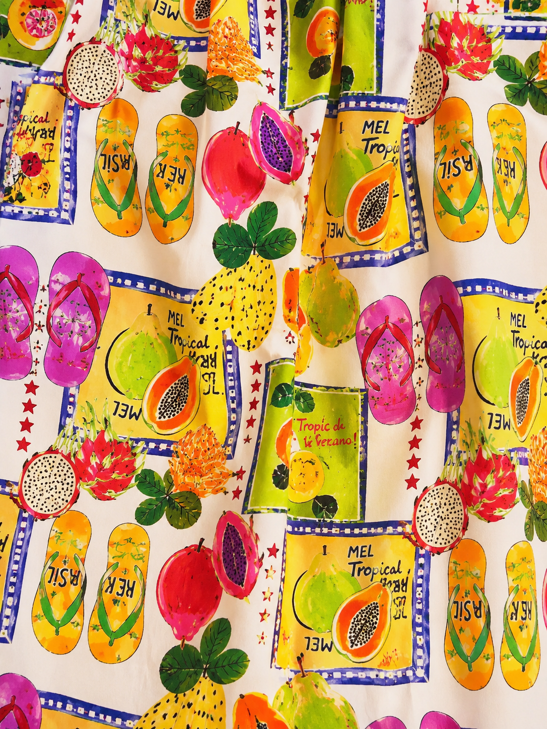 FALDA POPY PAPAYA
