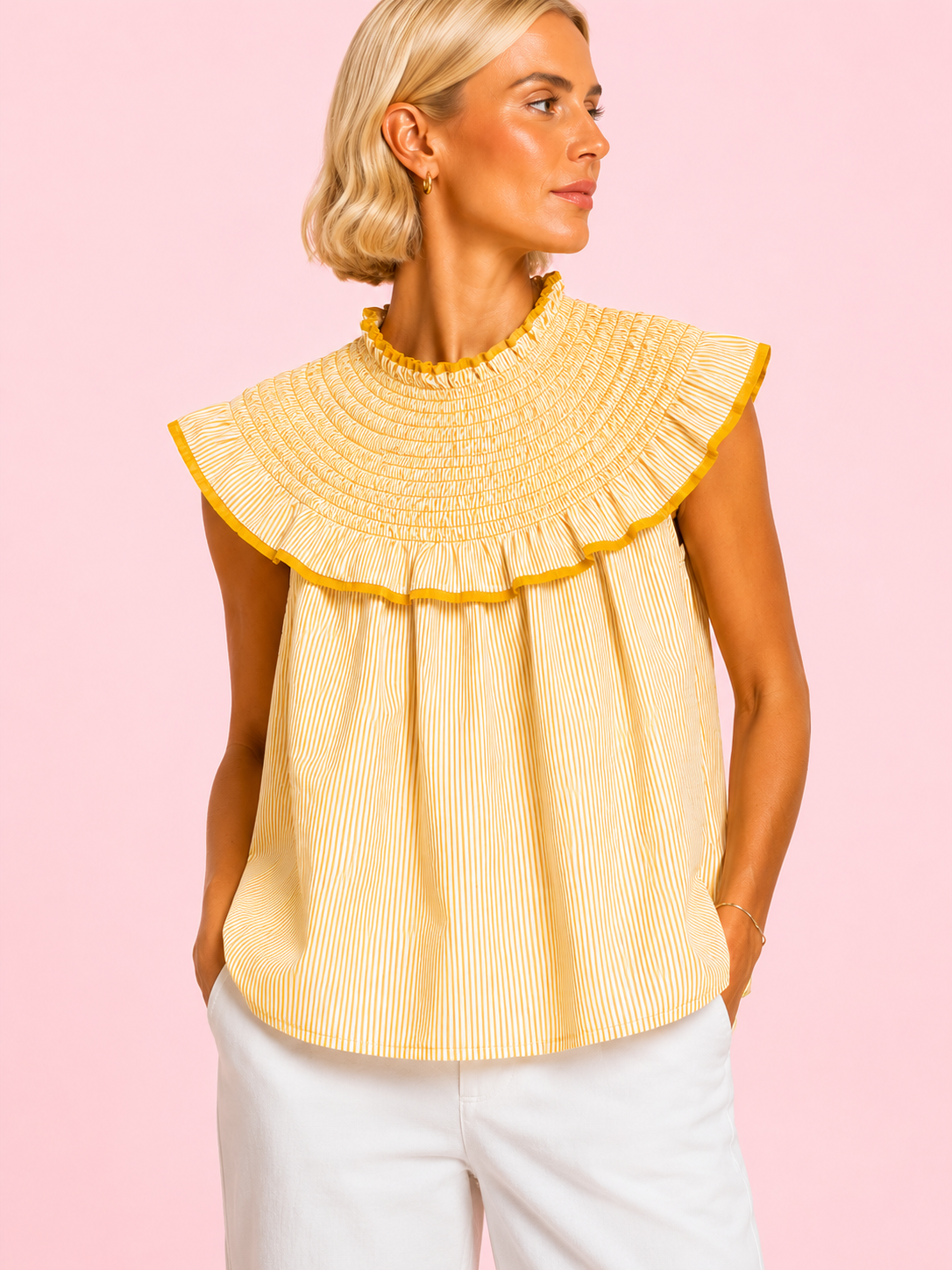 BLUSA AMARETO AMARILLA