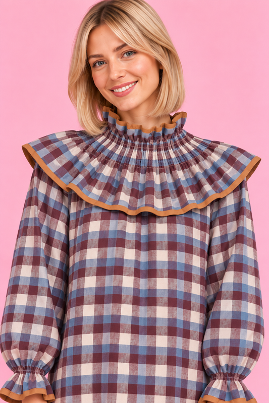 VESTIDO AMARETO CHERRY BLUE