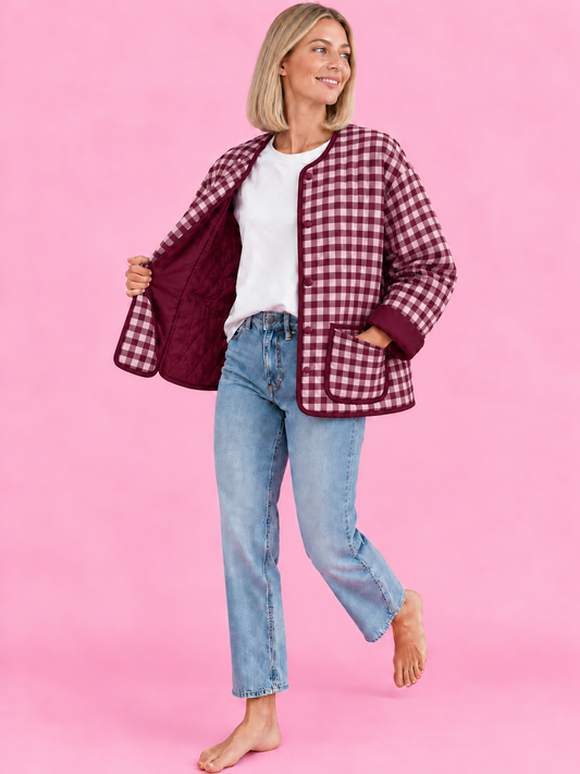 CHAQUETA BRUNA PINK BURGUNDY