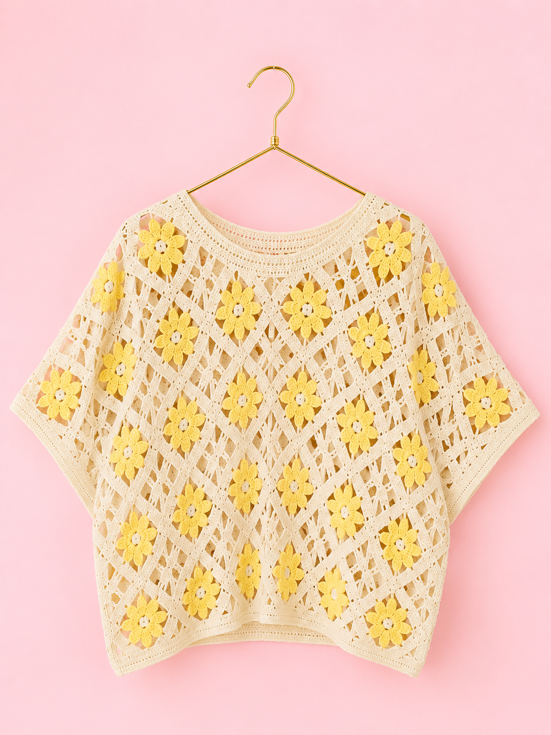 SUETER CROCHET AMARILLO