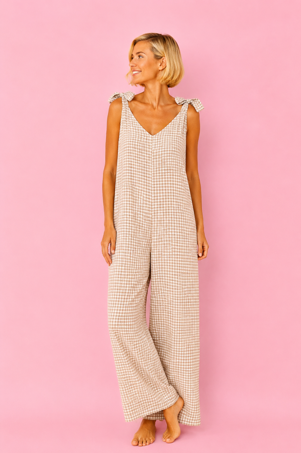 MONO VICHY BEIGE