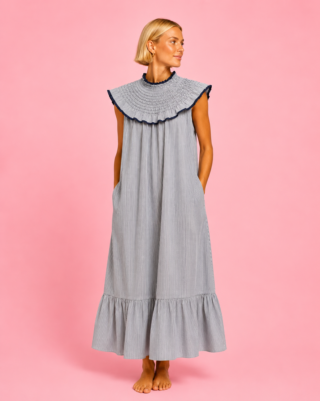VESTIDO AMARETO MARINO