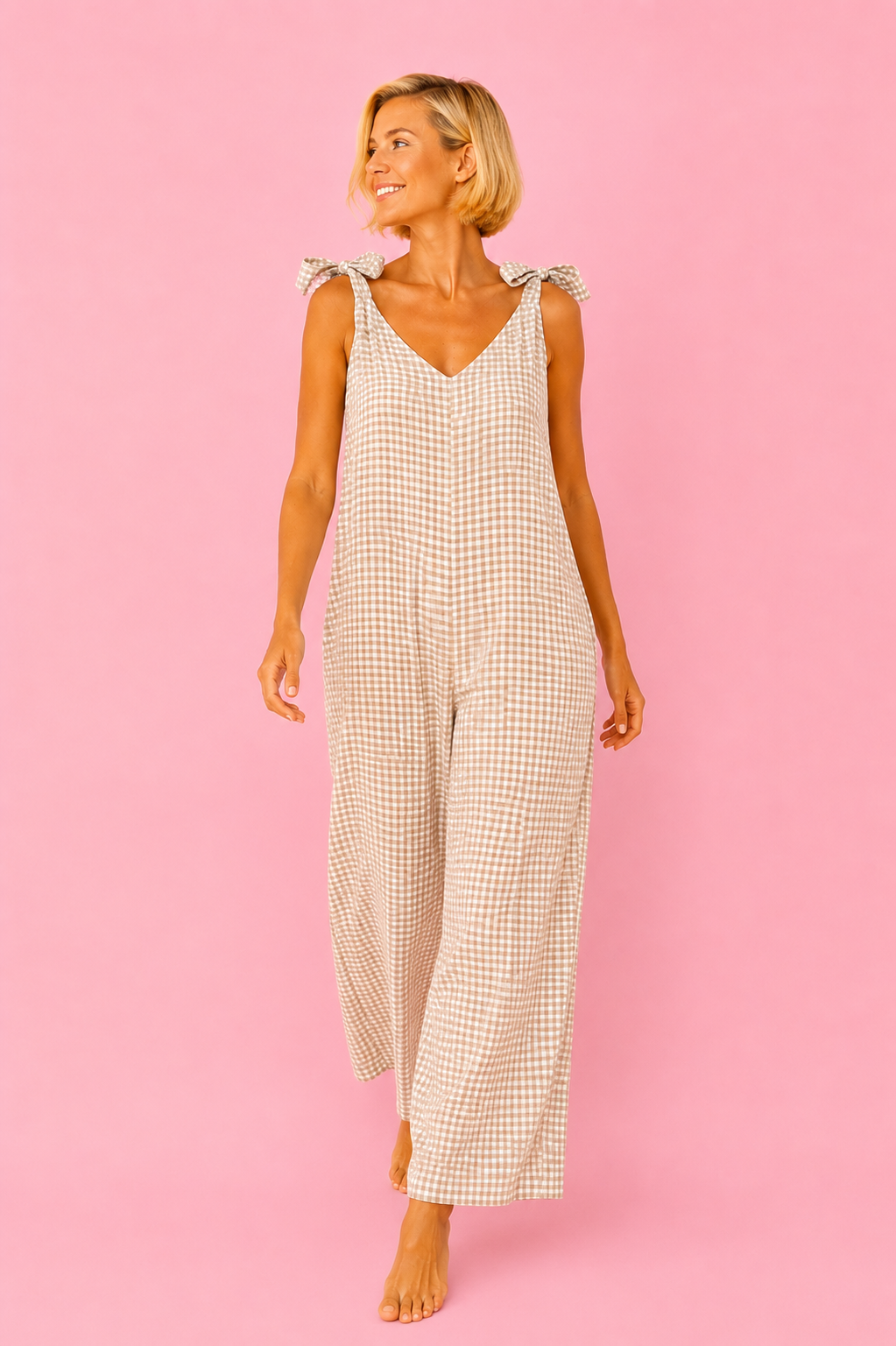 MONO VICHY BEIGE