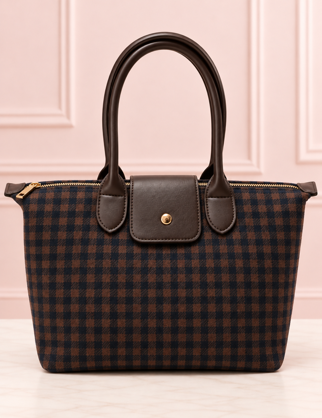 BOLSO SCOTTY VICHY BROWN