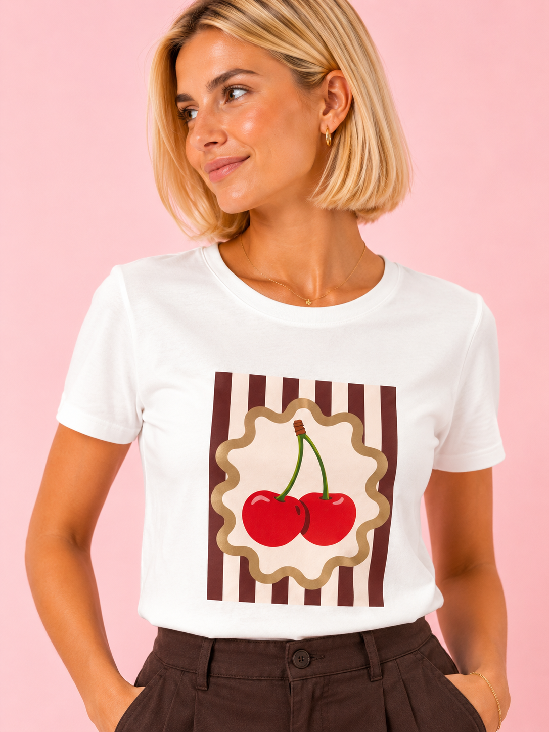 CAMISETA CHERRY BROWN