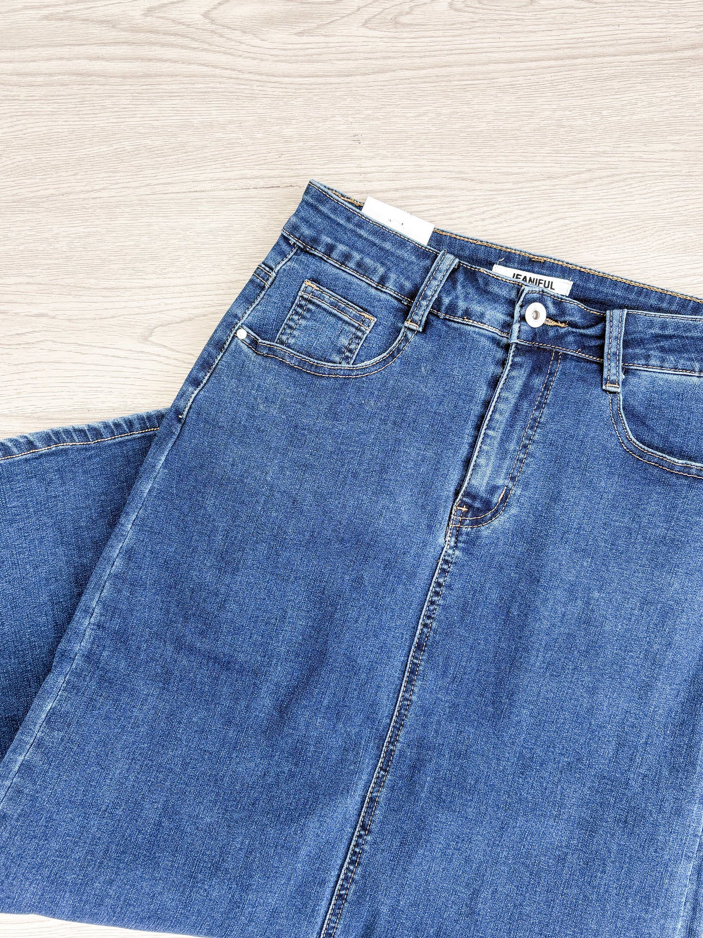 FALDA DENIM LARGA
