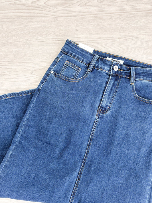 FALDA DENIM LARGA