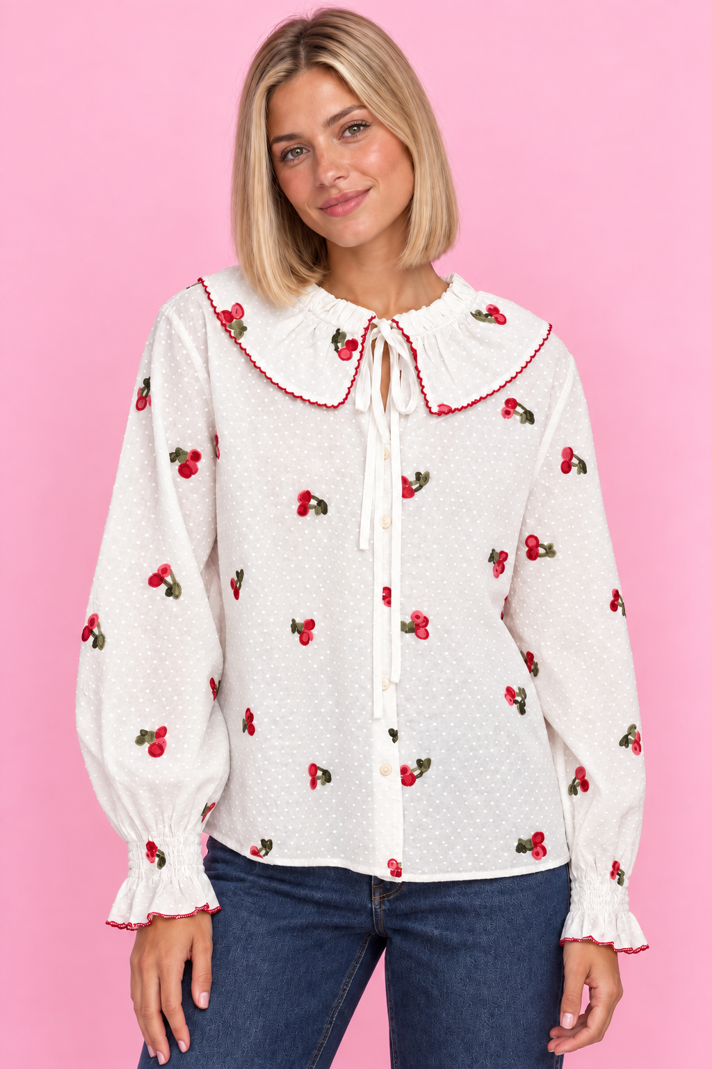CAMISA CHERRY PLUMETI