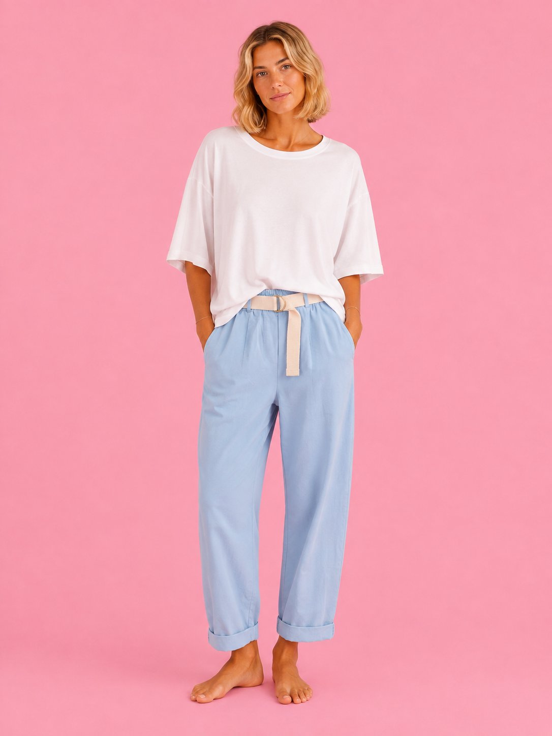 PANTALON FLAFY CELESTE
