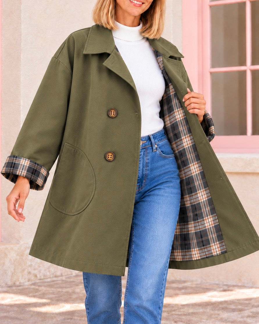 GABARDINA TARTAN MILITAR