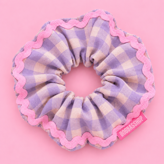 SCRUNCHIE VICHY LAVANDA