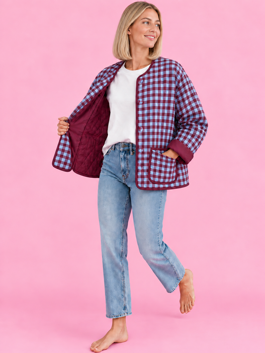 CHAQUETA BRUNA BLUE&GRANATE