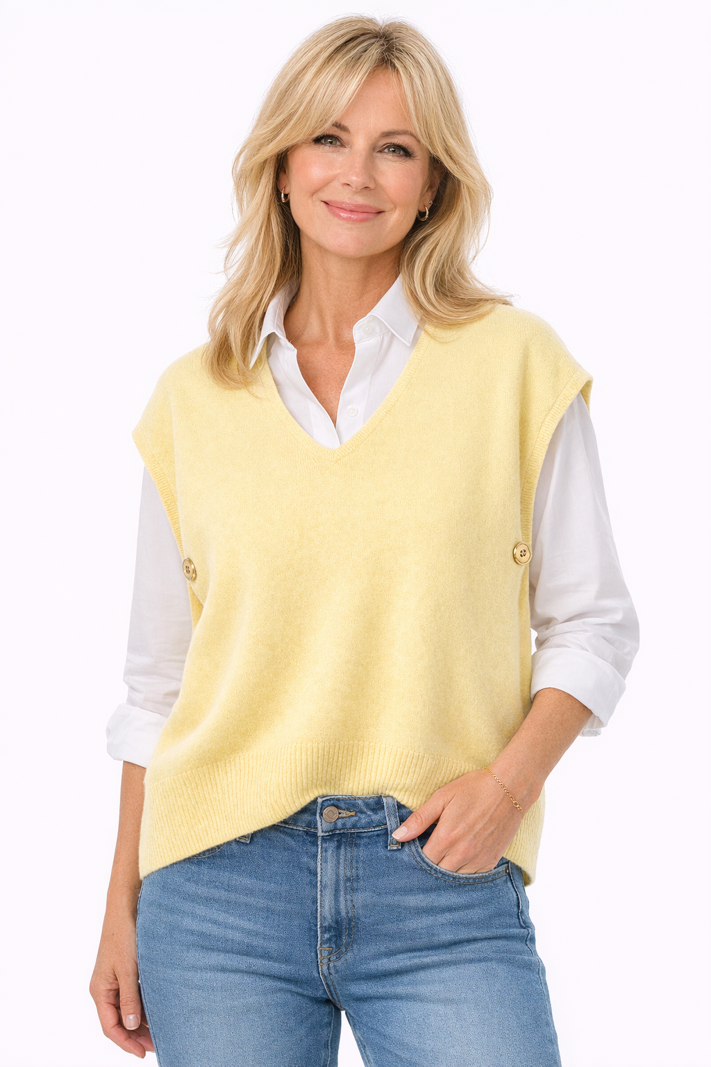 CHALECO PASTEL YELLOW