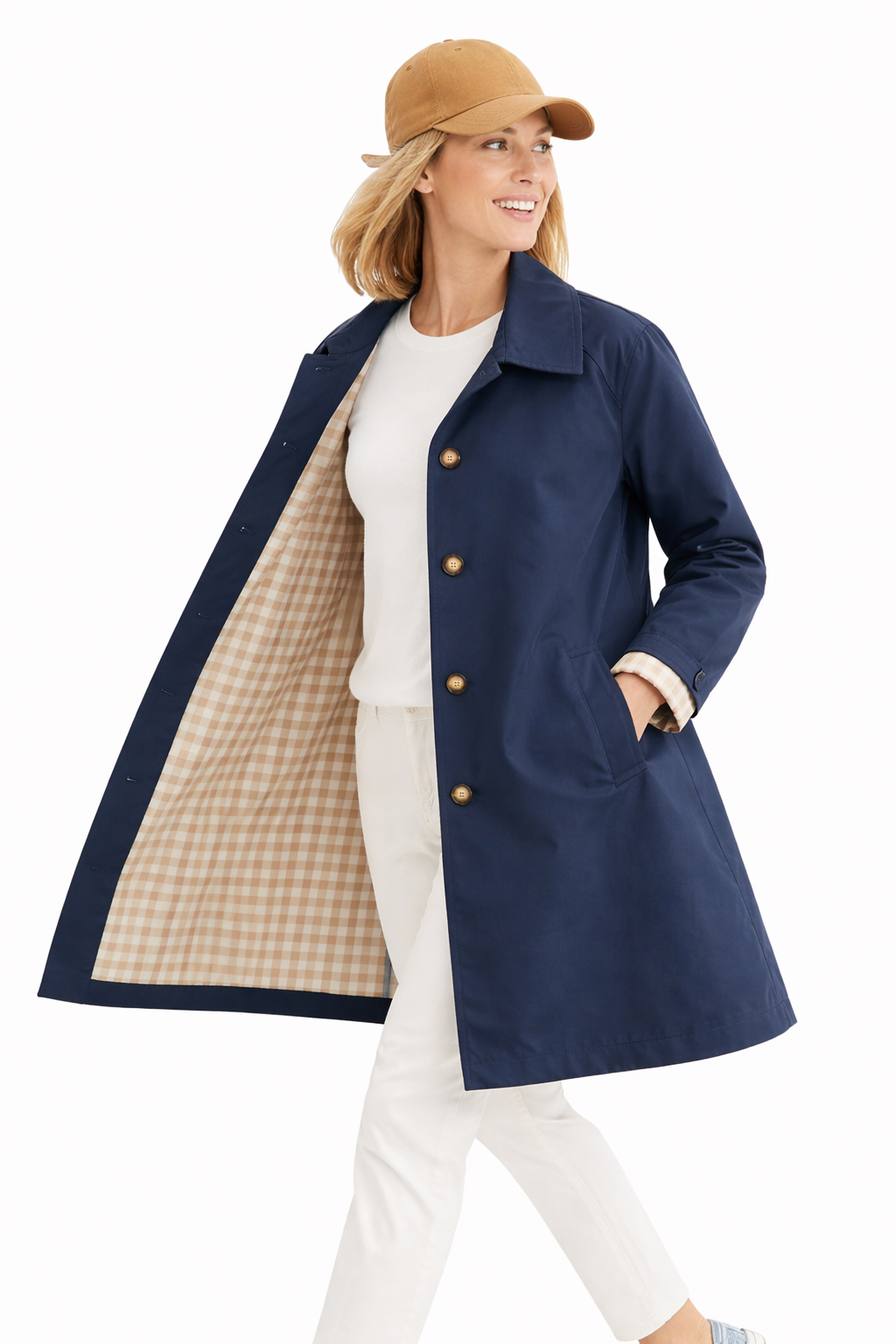 GABARDINA VICTORIA AZUL MARINO