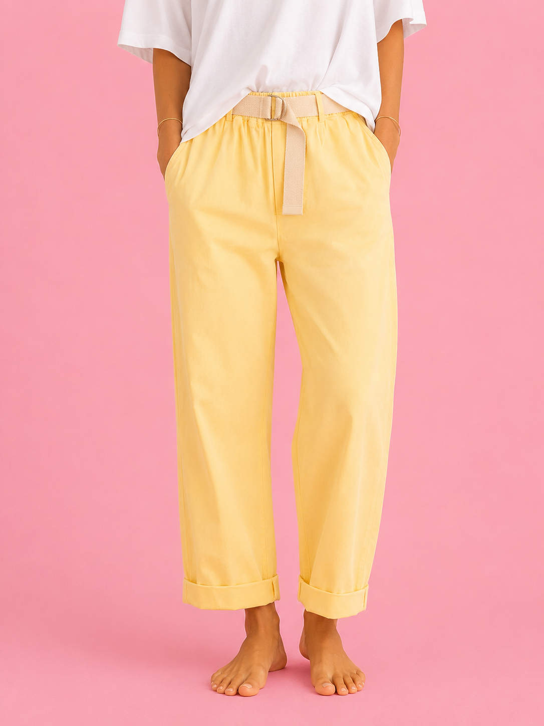 PANTALON FLAFY AMARILLO PASTEL