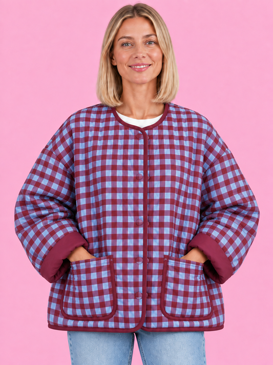 CHAQUETA BRUNA BLUE&GRANATE