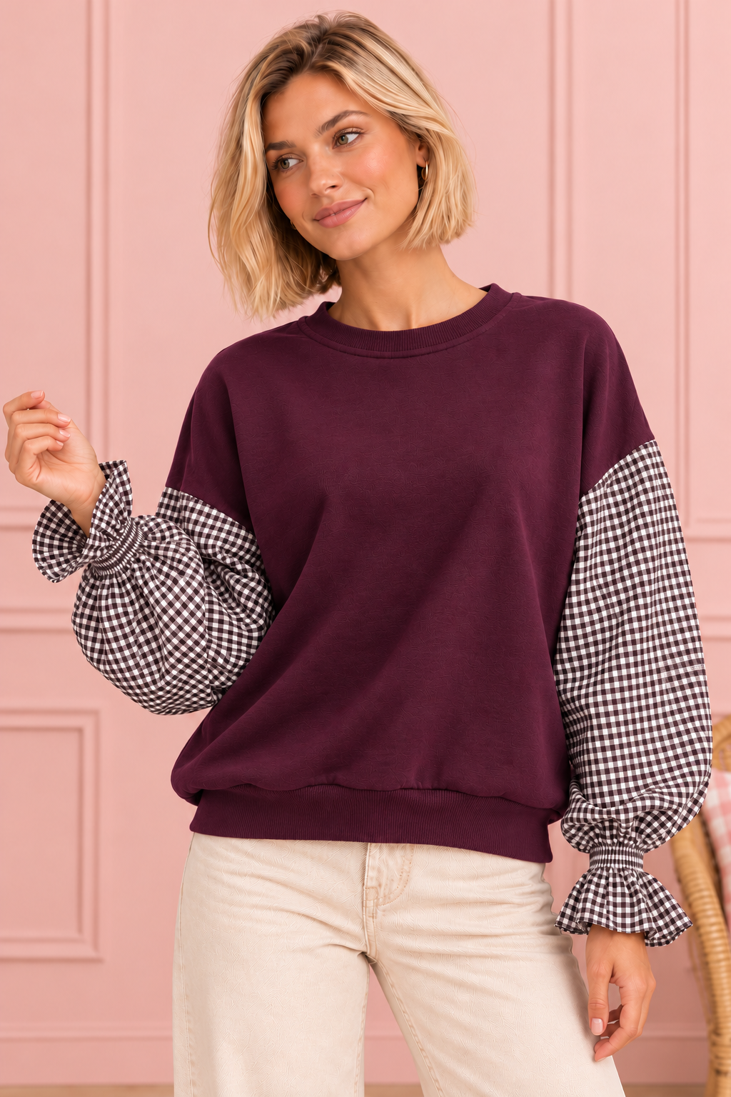 SUDADERA MENCIA BERENJENA