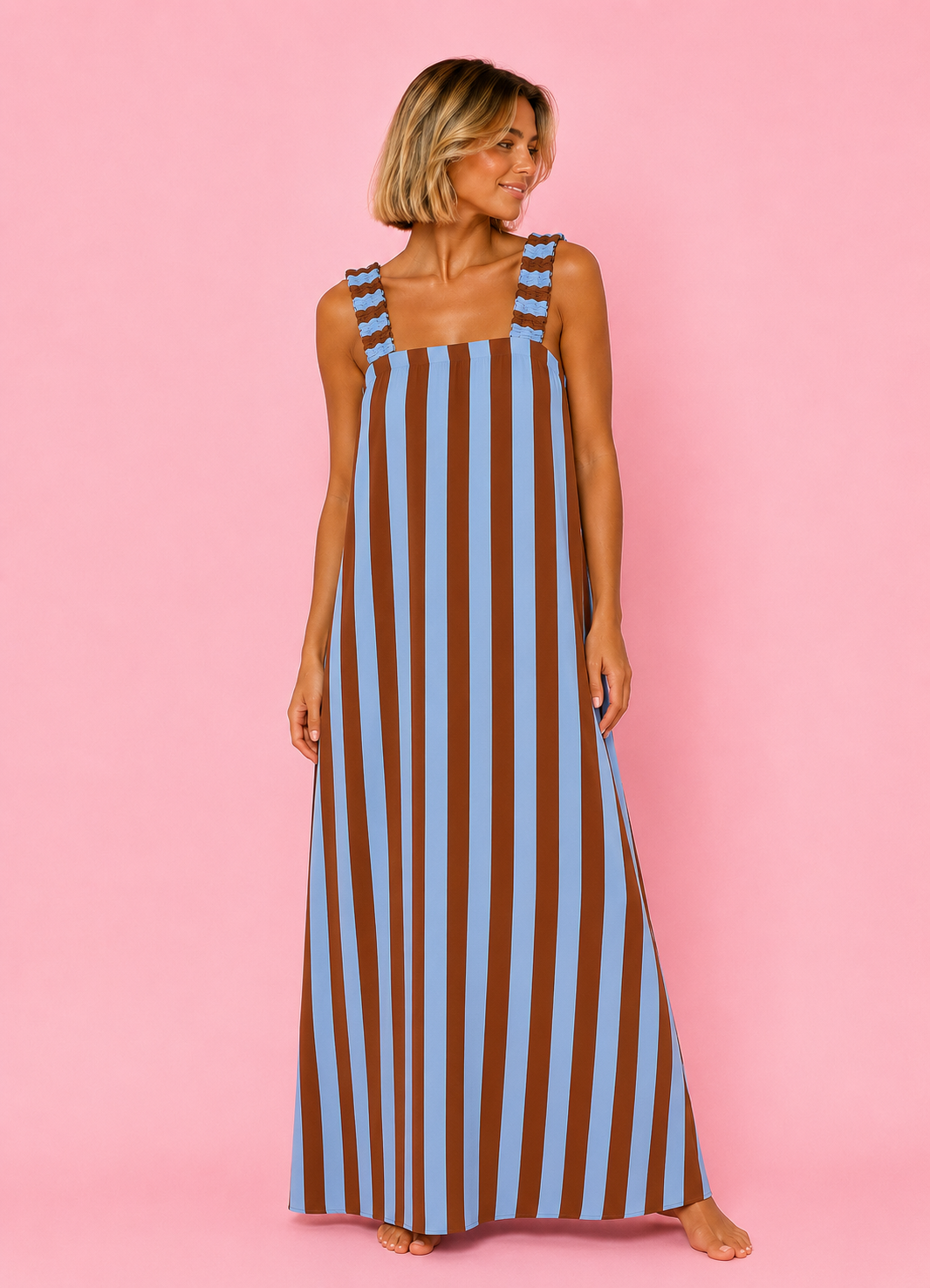 VESTIDO LOLITA BROWN&BLUE