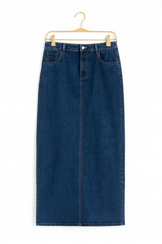 FALDA DENIM LARGA