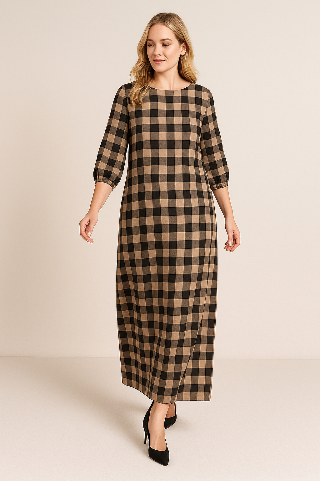 VESTIDO TERCIOPELO VICHY