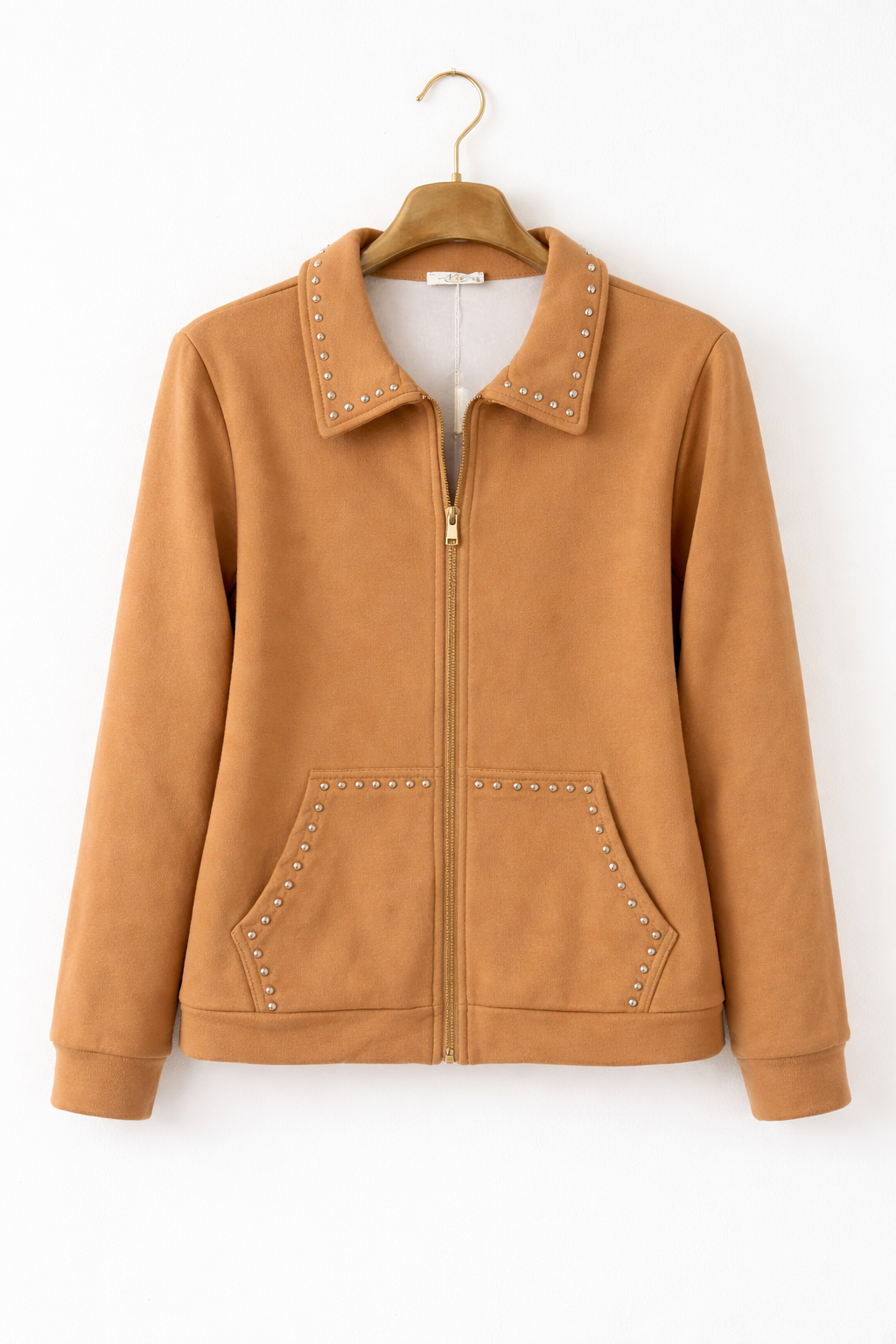 SUDADERA TACHAS CAMEL