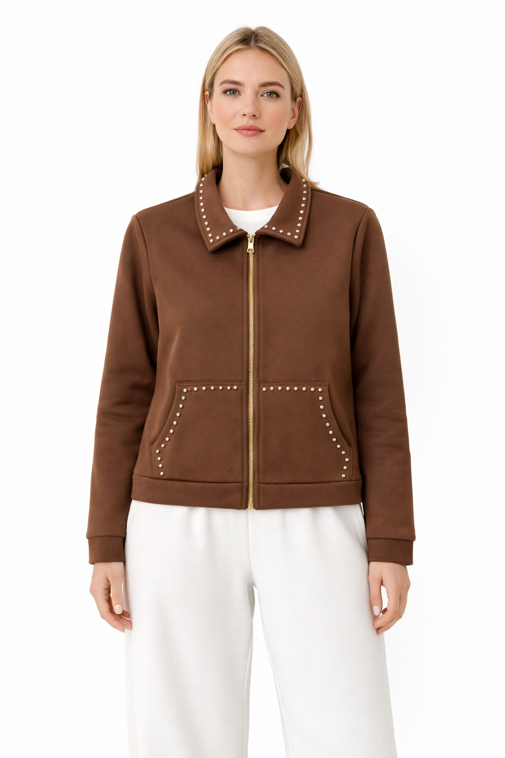 SUDADERA TACHAS CHOCOLATE