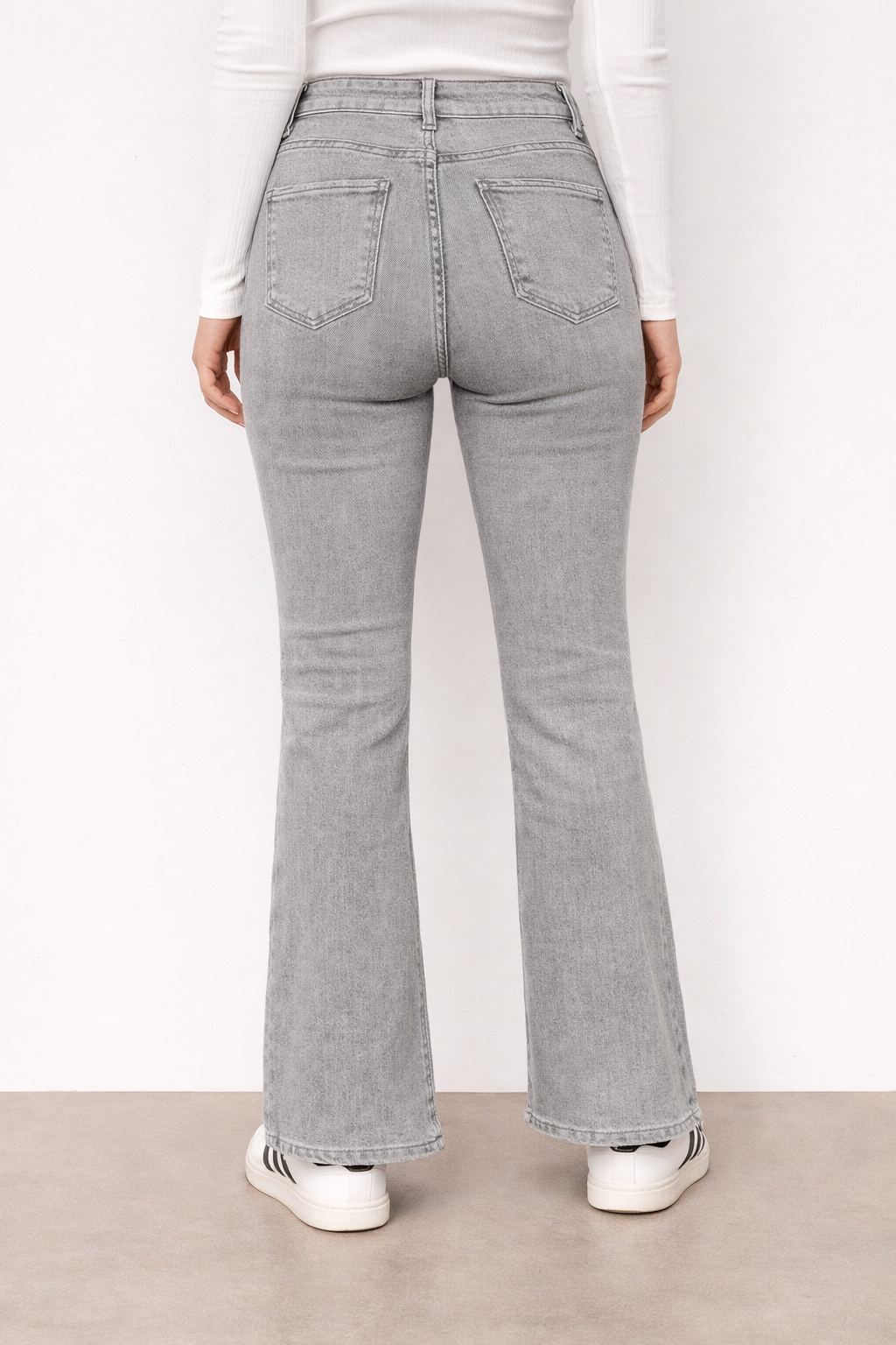 JEANS 6577 FLARE GRIS