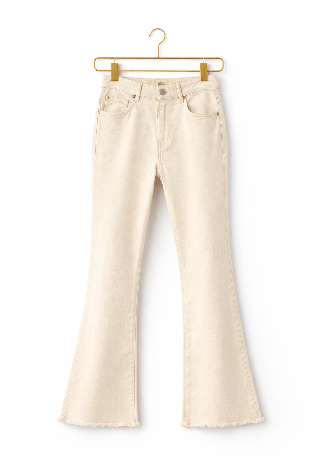 JEANS 6577 FLARE CREMA