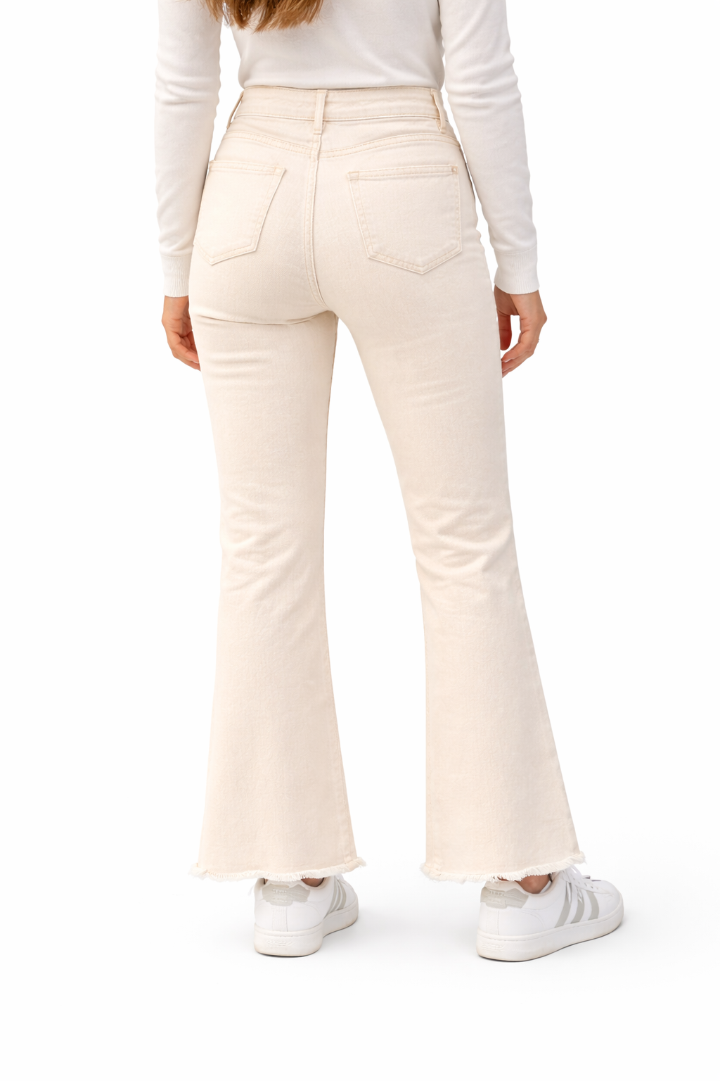 JEANS 6577 FLARE CREMA