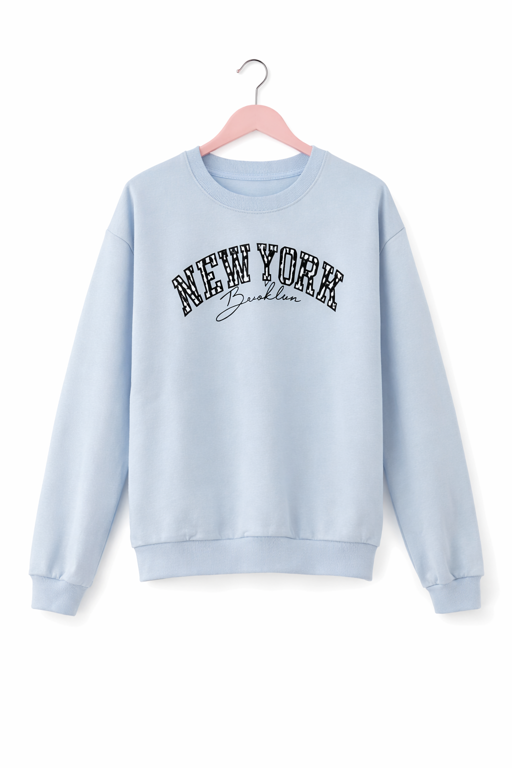 SUDADERA NEW YORK CELESTE