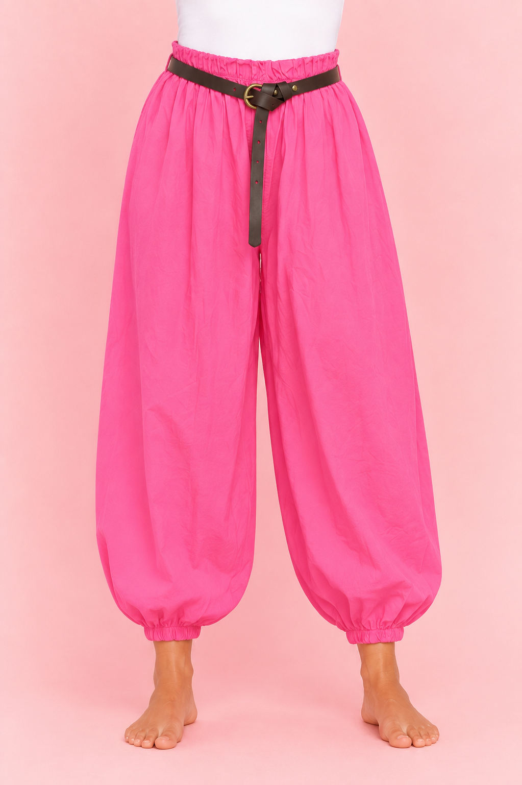 PANTALON BOMBACHO FUCSIA