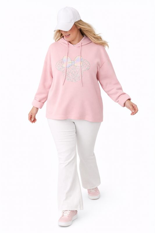 SUDADERA MINI ROSA