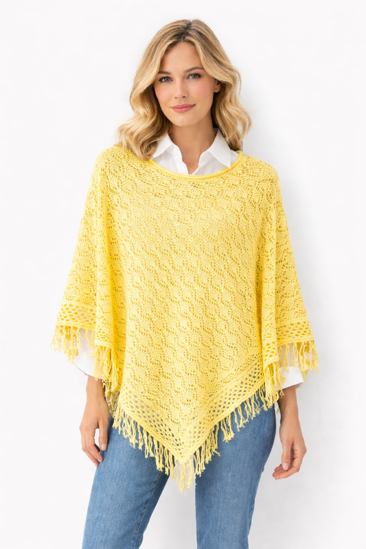 PONCHO HILO AMARILLO