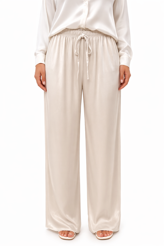 PANTALON SATEN BASICO BEIGE