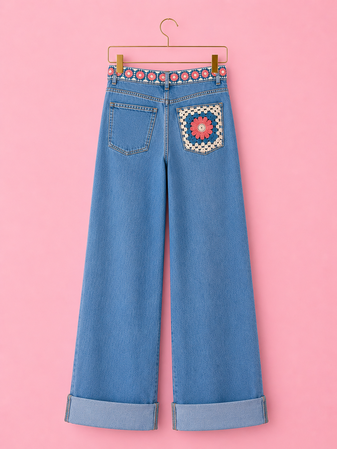 JEANS CROCHET BLUE