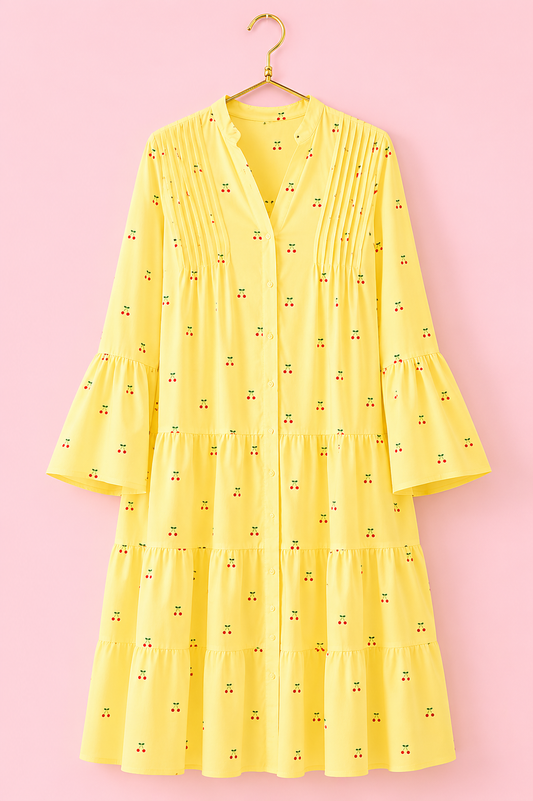 VESTIDO CHERRY BLOSSOM AMARILLO